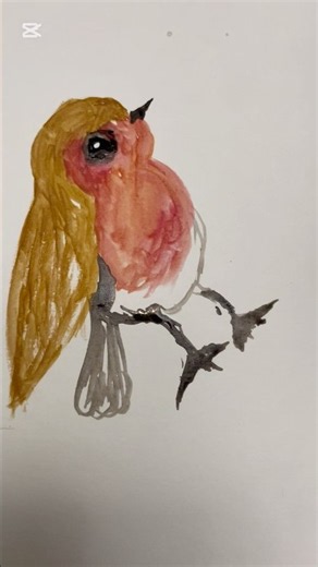How to Paint an Easy Bird in Watercolor
