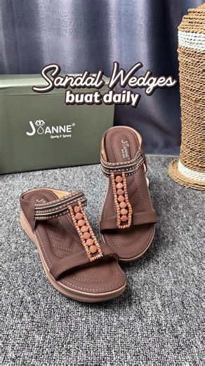 sandal wedges Jn12053 buat daily cakep banget😍 checkout sekarang! #fypシ #viralditiktok #joanne #bestseller #sandalwanita