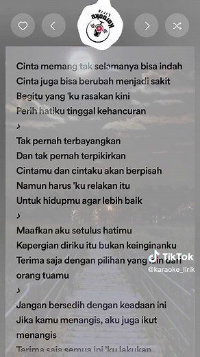 Karaoke Lagu ST 12 - Cinta Tak Harus Dimiliki dengan Lirik