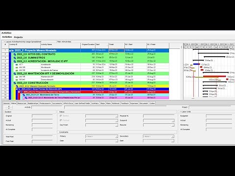 3.- PRIMAVERA P6 - Asignación de Línea Base en Primavera P6