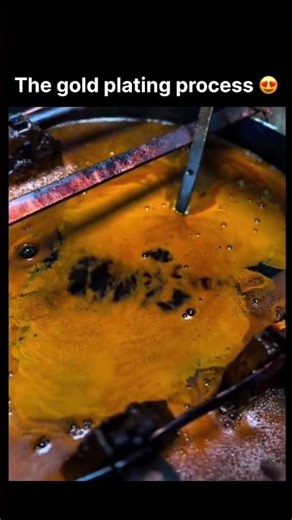 The gold plating process 😍