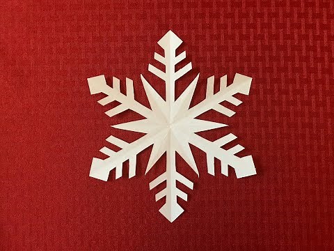 How to make an easy and perfect 6 sided paper snowflake- Detailed tutorial- Beginners level