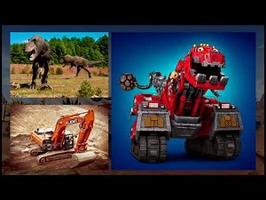 DINOTRUX CHARACTERS IN REAL LIFE!!