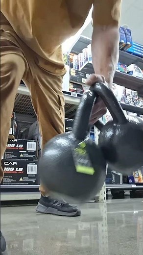 rowing kettlebells at Walmart to for wings
