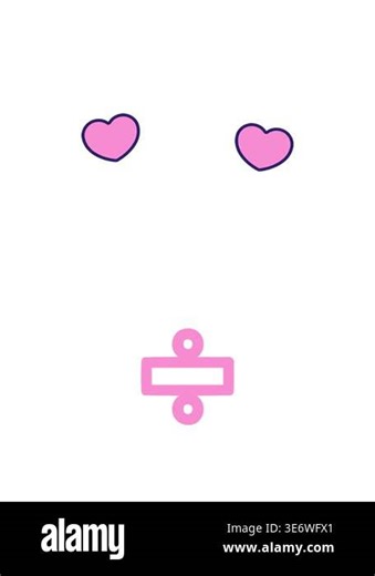 spinning hearts animation of division sign symbol icon Stock Video Footage - Alamy