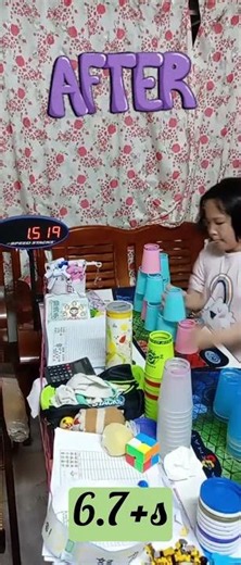 Sport Stacking Training | Before & After #sportstacking #stacking