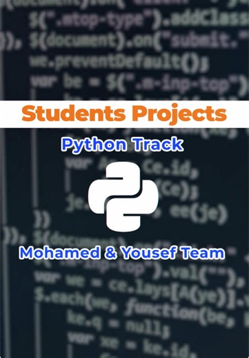 PCL Students Projects- Track Python (Mohamed & Youssef)#Pyramakerz #treanding #foruyoupage #viral #technology #fouryou #python #project #competition #pcl #explorepage #explore