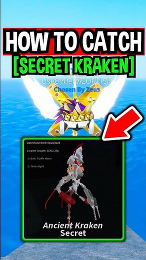 How To Catch SECRET ANCIENT KRAKEN in Roblox Fisch..