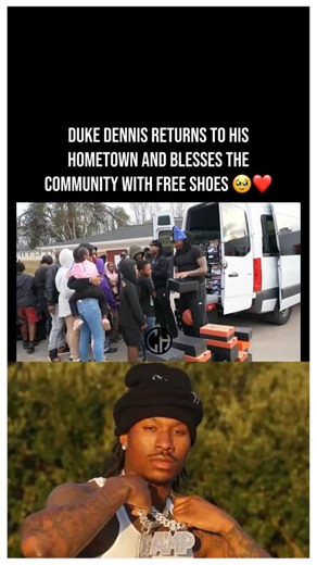 @creatinghustlers | Full circle moment 🥹 Duke Dennis returned home and started giving back to the same community that raised him ❤️ | Instagram