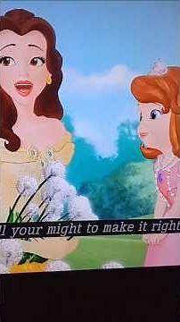 Sofia the First meets Belle #disney #disneyprincess #belledisney #belle #beautyandthebeast