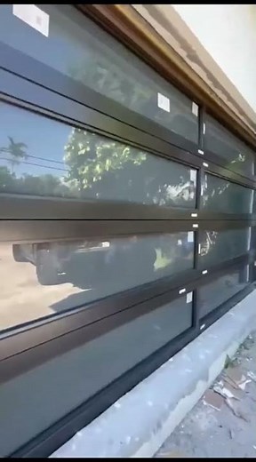 16’x8’ Full View All Glass Garage Door New Installation