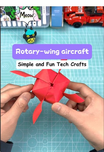 Create Simple and Fun Rotary-Wing Aircraft: Origami Craft