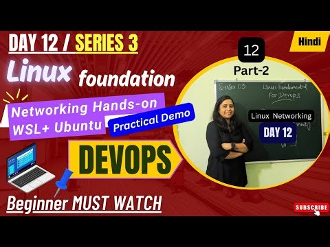 Day 12 | DevOps Beginners :Linux Networking Hands-On for DevOps | IP, DNS, Route, Ping, Curl (Hindi)