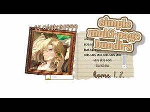 simple multi-page bundlrs | bundlrs cc / sntry cc builder tutorial © otakon1999