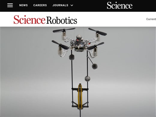 An agile monopedal hopping quadcopter with synergistic hybrid locomotion
