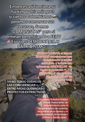 No quiero acostumbrarme a un país donde defender nuestros derechos sea visto como una amenaza. Porque cuando empezamos a creer que callarnos es el precio de vivir tranquilos, ya hemos perdido un nuestra LIBERTAD…😱🫰🏼 Siga y desahóguese 🇨🇴 #facto #criticapolitica #colombia #porlavida #hastaqueladignidadsehagacostumbre