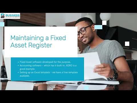 Fixed asset register including FREE Excel template