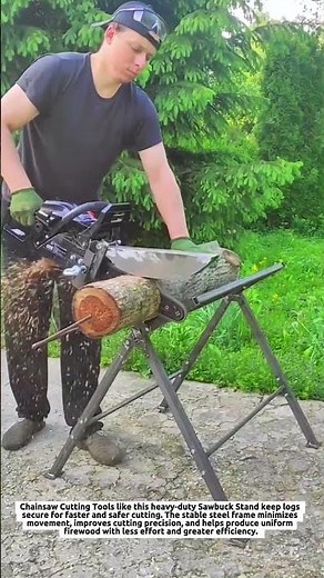 Chainsaw Cutting Tools Slice 30 cm Logs Faster with a Heavy-Duty Sawbuck Stand