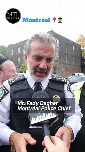 Spotted the Montréal Police Chief in Jewish neighborhood of Outremont on October 7 2024 📍👮🚔 #montréal #montreal