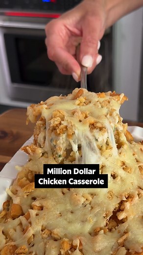 This Million Dollar Chicken Casserole tastes like you just won the dinner lottery! 💸 Click the link in the comments to get the recipe. | Allrecipes