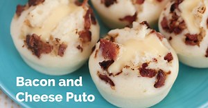 Puto (Filipino rice cake) is more delicious with salty bacon and slivers of cheese! Add extra layers of flavors to your Filipino rice cake with the simple addition of crispy bacon and salty cheese. You can even add as much (or as little) as you want! See the full recipe on Yummy.ph: https://bit.ly/2Q6KqRx Visit our YouTube channel for more videos, recipes, and step-by-step guides: www.YouTube.com/Yummyph | Yummy PH