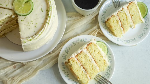 3-Layer Key Lime Cake Recipe - Tasting Table
