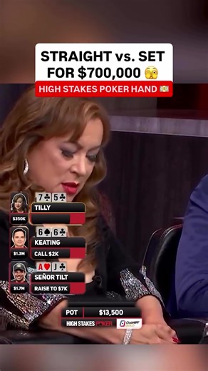 STRAIGHT vs SET! Alan Keating vs Tilly #poker Analysis from Gary Blackwood: The raise from Senor tilt is too small, they are 500bb deep with the 2k str, and it's Alan Keating he ain't limp folding anything and our hand is very strong vs him, make it 12k to go and clear out the field a little LOVE Tilly's decision to bet out, it's tempting to x/r but with 2 wide ranges in Santhosh & Keating who will both have 65o etc, and you unblock ALL the pairs and FDs, I like the bet. Keating has to raise, Ti