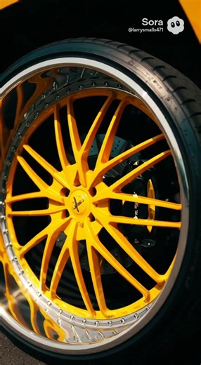 Custom Yellow Jeep with 24-Inch Rims