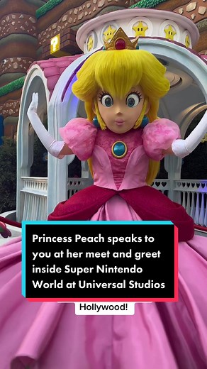 Princess Peach Interactive Meet and Greet at Universal Studios