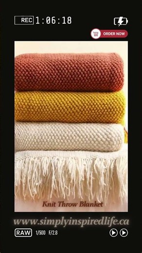 🧶 Nordic Knit Throw Blanket | Cozy Fall & Winter Home Décor