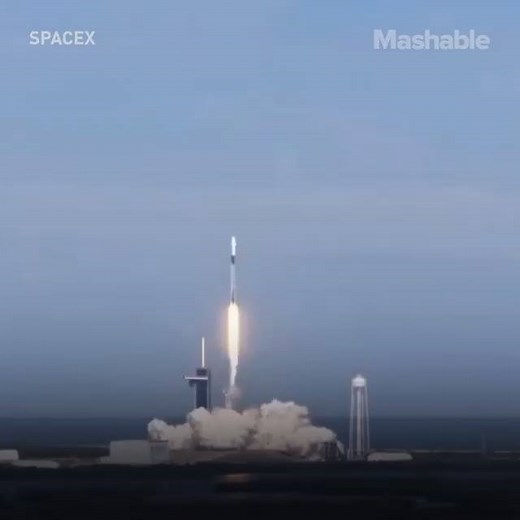 5K views · 91 reactions | SpaceX's Dragon capsule launches ISS supplies, including COVID-19 medicine to be tested in microgravity. | Mashable | Facebook