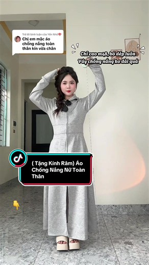 Áo chống nắng nữ toàn thân (tặng kính râm) — size M5 M6 M48