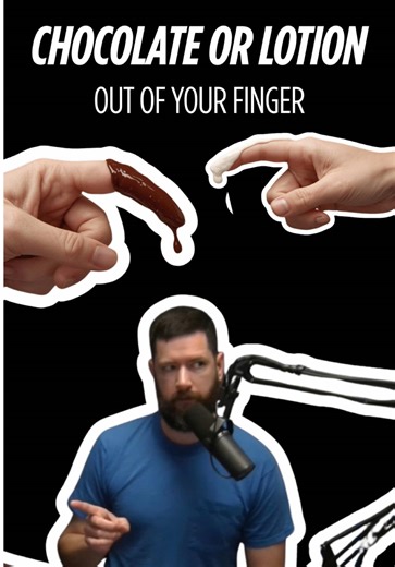 If your finger could dispense something… 🍫 Chocolate or 🧴 Lotion? What are you choosing? 👇😄