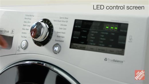 LG 2.3 cu. ft. High Efficiency Compact Front Load Washing Machine in White with TrueBalance Technology, ENERGY STAR WM1388HW