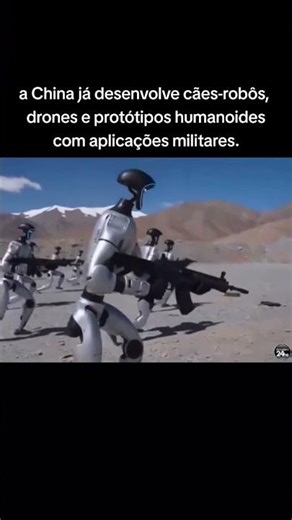 A China está produzindo robôs militares, a ideia é ter um exército completo até 2029.