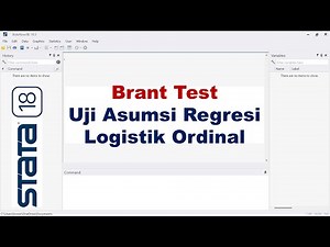 Asumsi BRANT TEST untuk REGRESI LOGISTIK ORDINAL