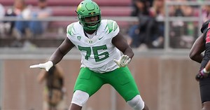 Oregon offensive tackle Josh Conerly Jr selected in first round of the 2025 NFL Draft