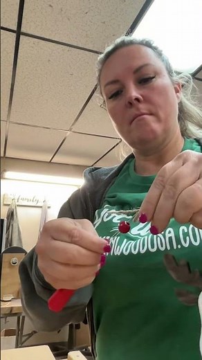 How to tie twine and beads onto ornaments