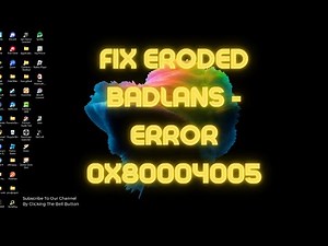 Minecraft: How To Fix Error Eroded Badlands - Error Code 0X80004005! (Tutorial)