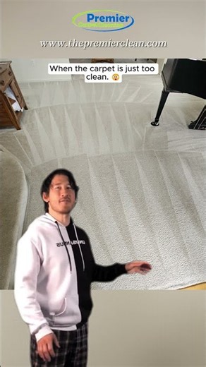 When the carpet is just too clean 😲