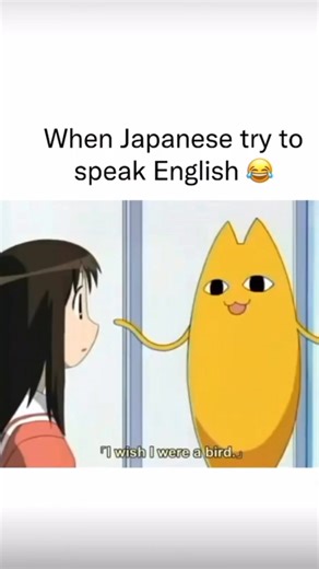 Japanese speaking English 😁 #anime #japan #funny #memes | Nihongo Learning 日本語学習