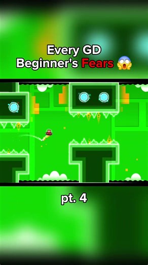 Every Beginner's Biggest Fears😨 | Part 4 #subscribe #geometrydash #gd