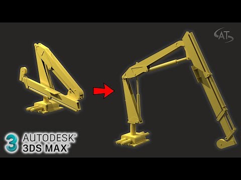 TUTORIAL 3DS MAX : Rigging a Hydraulic Foldable Crane