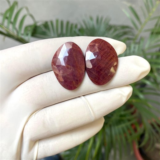 Ruby Rose Cut Gemstone, Natural Red Ruby Rose Cut Faceted Loose Cut Gemstone, Ruby Cut Jewellery Supply, - Etsy