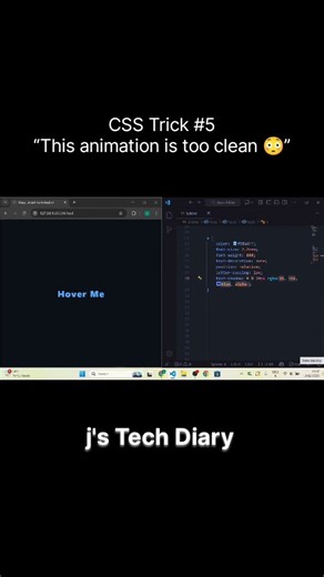 Wavy Underline Text Animation in CSS ✨ #coding #webdesign #uidesignlearning