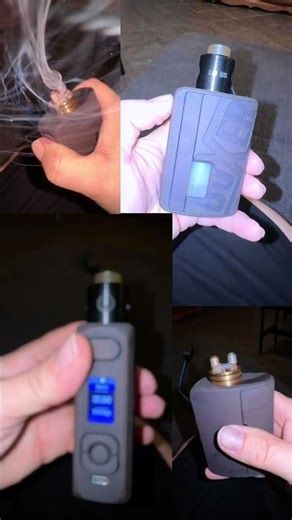 Boxer box mod with the Vandy vape icon RDA got this oldie back up and running one of my favourites￼￼