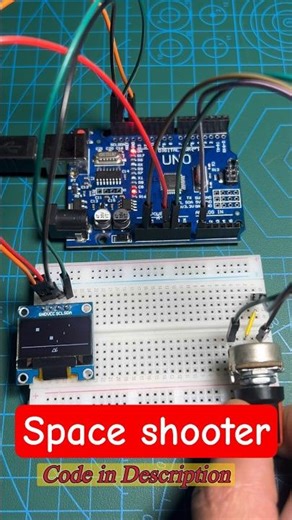 I Made a Space Shooter Game on an Arduino OLED! 👾🕹️