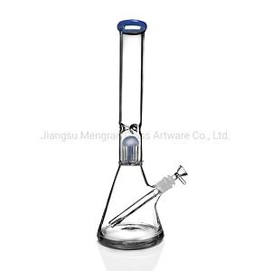 [Hot Item] High Borosilicate Thick Material Glass Smoking Pipe with 8 Arm Tree Percolator High Beaker Water Pipe