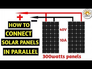 How to connect solar panels in parallel #seo
