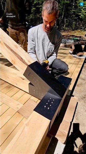 How to Make Professional Wood Structures the Easy Way. #facts #ytshorts #trending